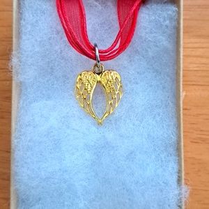 Gold Angel Wings Necklace